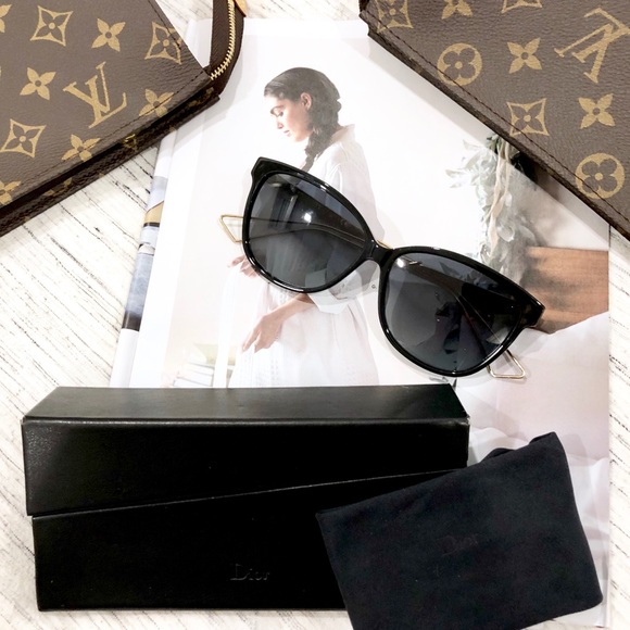 Dior Confident 2 Rectangle Sunglasses 57mm w/case. - Picture 2 of 8